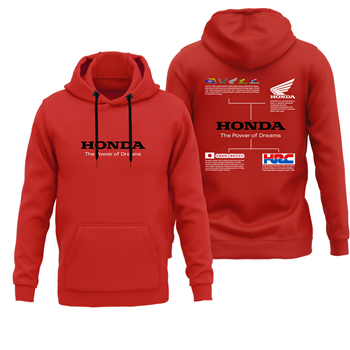 هودی پنبه ای قرمز هوندا 