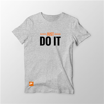 تیشرت پنبه ای طوسی just do it