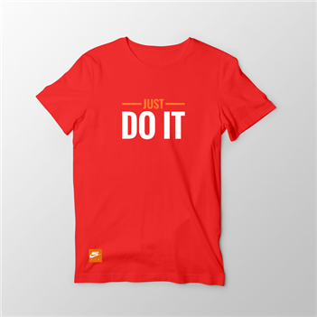 تیشرت پنبه ای قرمز just do it