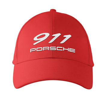 کلاه کتان قرمز 911 پورشه (گلدوزی)