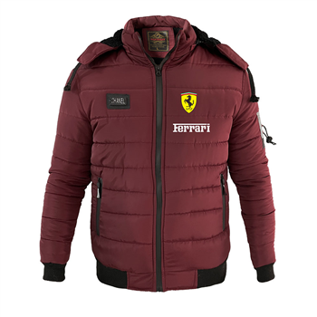 کاپشن زرشکی زمستانه فراری