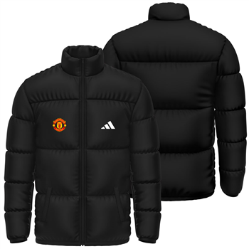 کاپشن پافر زمستانی مشکی آدیداس منچستر یونایتد