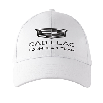 کلاه کتان سفید کادیلاک F1 (گلدوزی)