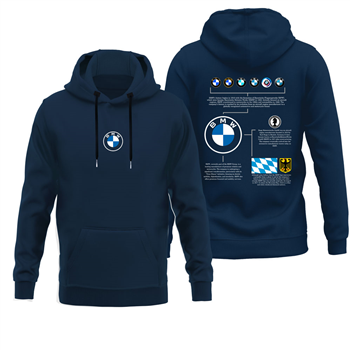 هودی پنبه ای سرمه ای بی ام و