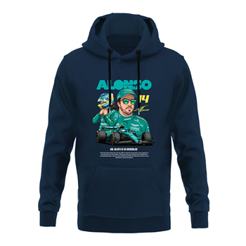 هودی پنبه ای سرمه ای فرناندو آلونسو