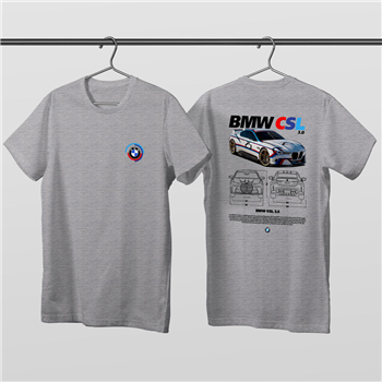 تیشرت پنبه ای طوسی BMW CSL