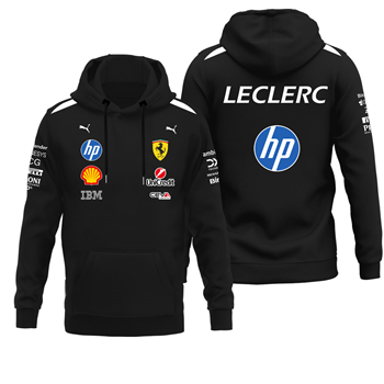 هودی مشکی چارلز لکلرک فراری 2026