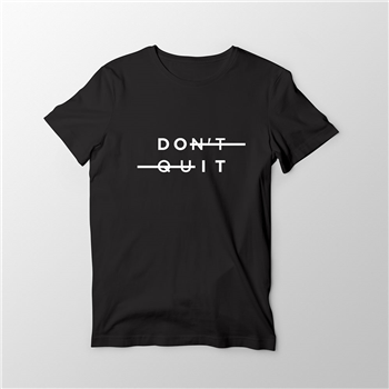 تیشرت مشکی Don't quit