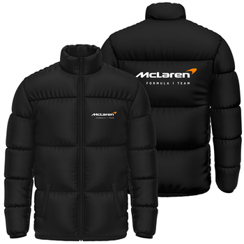 کاپشن پافر زمستانی مشکی مکلارن