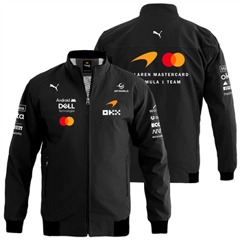 کاپشن بهاری مشکی مکلارن فرمول یک 2026