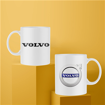 لیوان سرامیکی داخل سفید ولوو