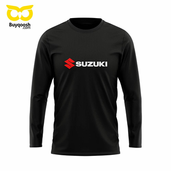 پیراهن آستین بلند مردانه مشکی suzuki
