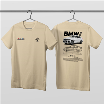تیشرت پنبه ای کرمی BMW X6